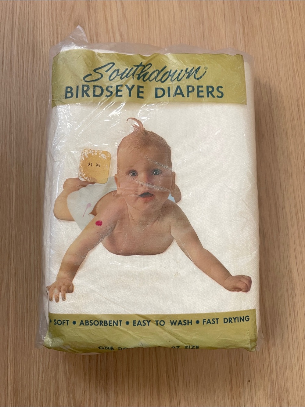 Vintage Reusable Cloth Birdseye Diapers